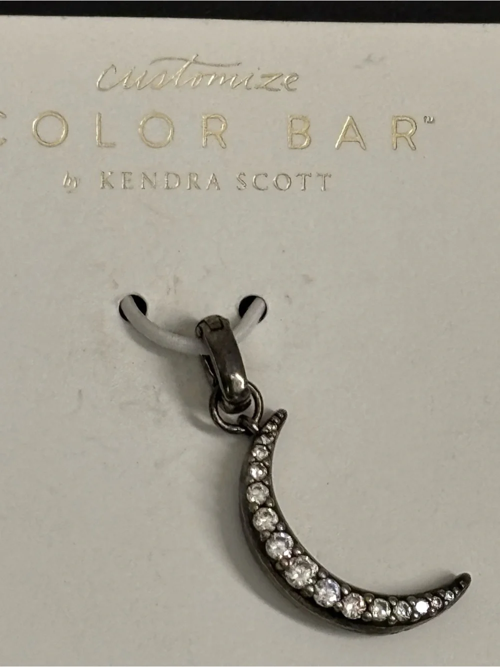 Kendra Scott Cresent Moon Charm Color Bar